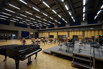 Orchesterprobenzentrum, Saalansicht